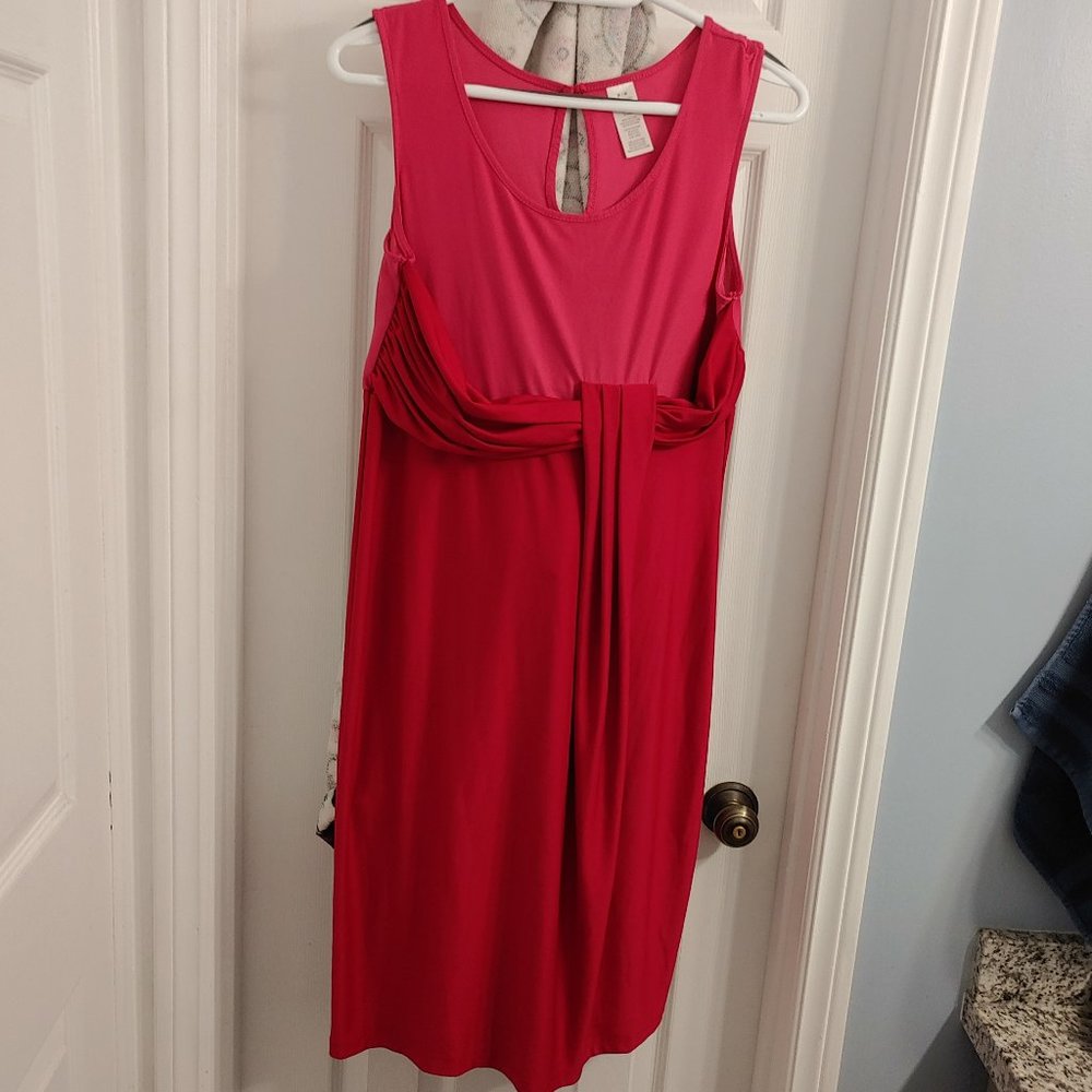 Red & Pink Work Dress